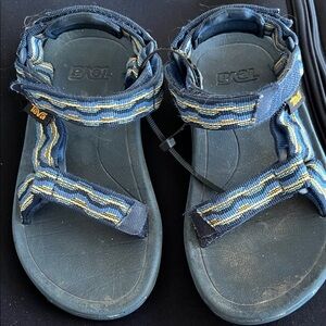Teva Kids' Navy and Yellow Sandals